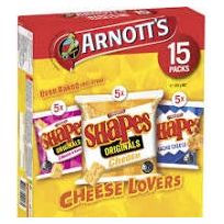 Arnott's Shapes Cheese Lover Multipack - 15 pack