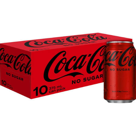 Coca Cola Zero Sugar Cans 10x375ml