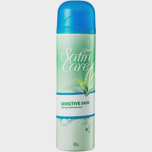 Gillette Sensitive Shaving Gel Satin Care 195gm