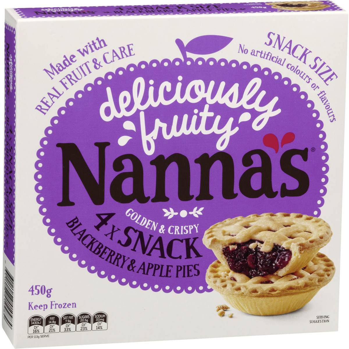 Nanna's Apple & Blackberry Pie 4 Pack