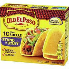 Old El Paso Stand n Stuff 10 Taco Shells 160 gms