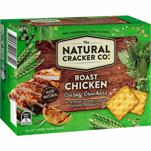 Natural Cracker Co Roast Chicken Crispy Crackers 160g