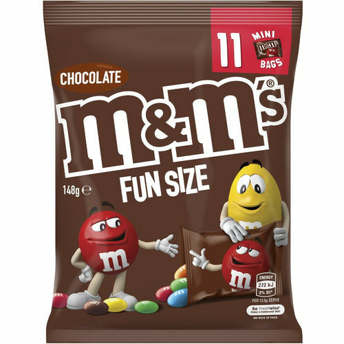M&Ms Fun Size 11 Mini Bags 148g