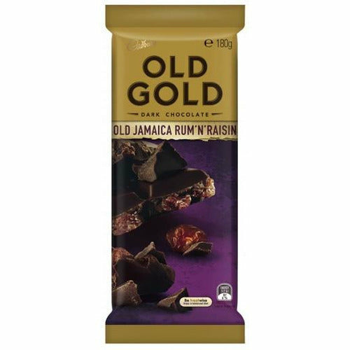 Cadbury Old Gold Block Rum 'n' Raisin 180g