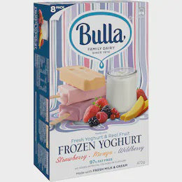 Bulla Frozen Yoghurt 472gm 8 Pack