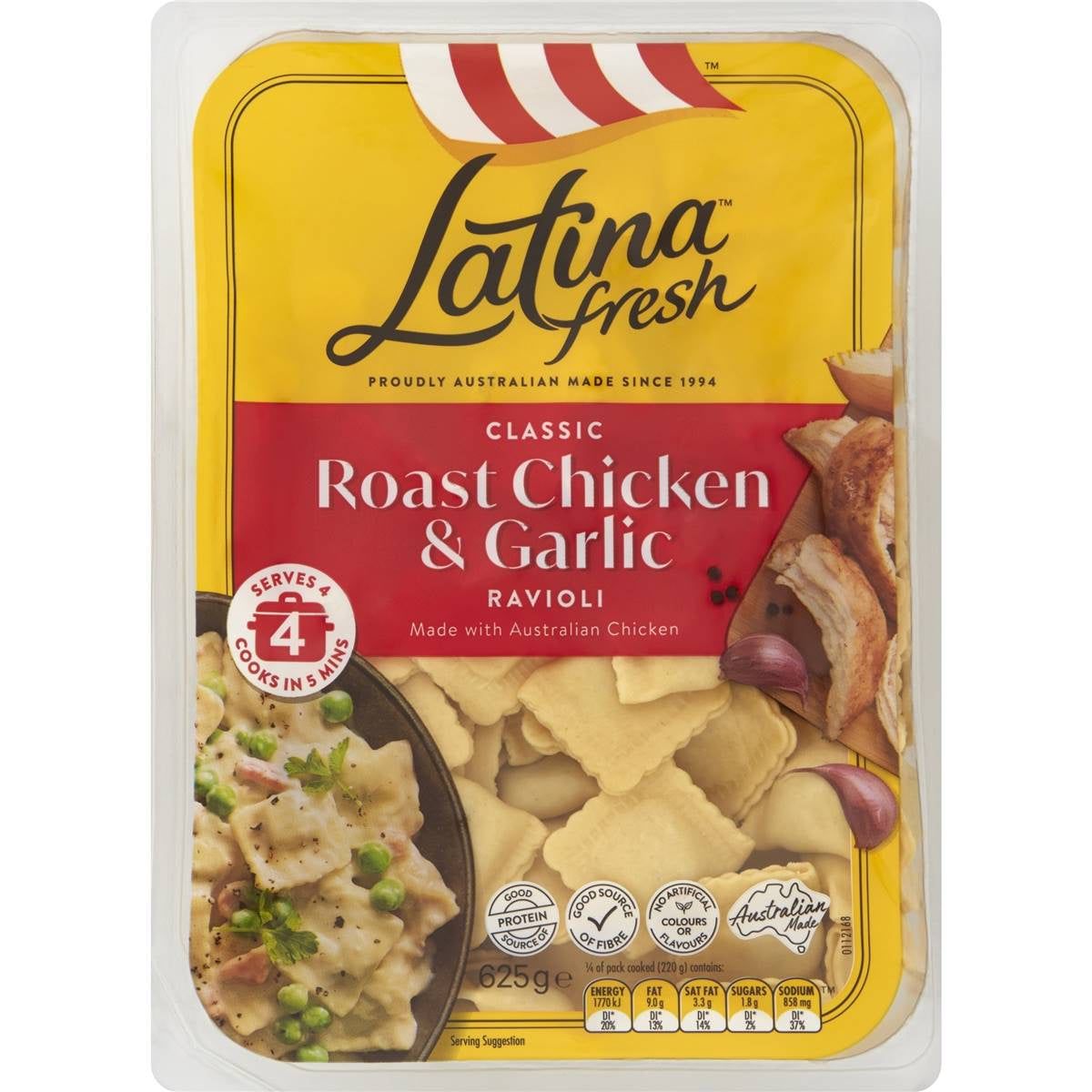 Latina Roast Chicken & Garlic Ravioli 625g