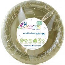 Alpen Gold Reusable Dinner Plate 230mm 25 pack