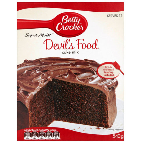 Betty Crocker Devils Food Cake Mix 540gm