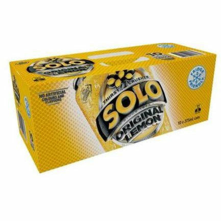 Schweppes Solo Lemon Cans 375ml 10Pk