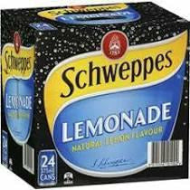 Schweppes Lemonade Can 24Pk
