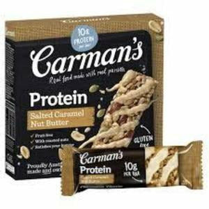 Carmans Salted Caramel Nut Butter Protein Bars 5 Pack