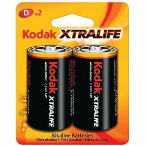Kodak Xtralife Alkaline Batteries D 2Pk