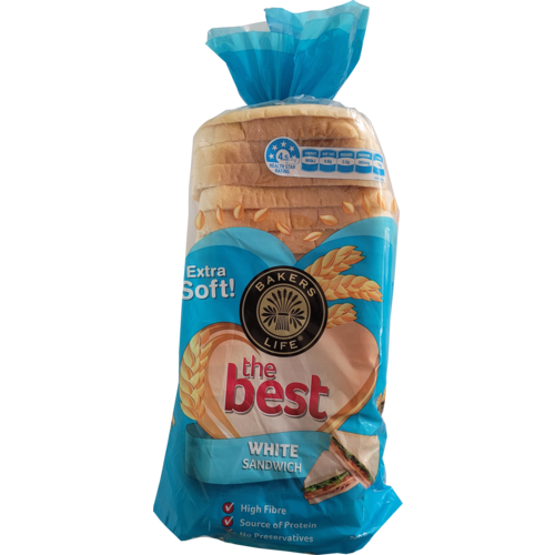 Bakers Life Bread The Best White Sandwich 700g