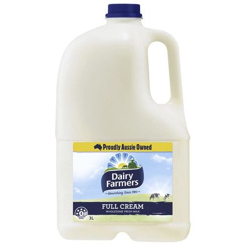 Dairy Farmers Milk Full Cream 3 Litre
