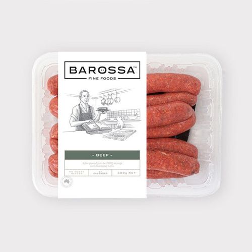 Barossa Beef Sausages 480g