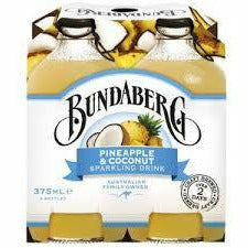 Bundaberg Pineapple Coconut Sparkling Drink 4 X 375Ml