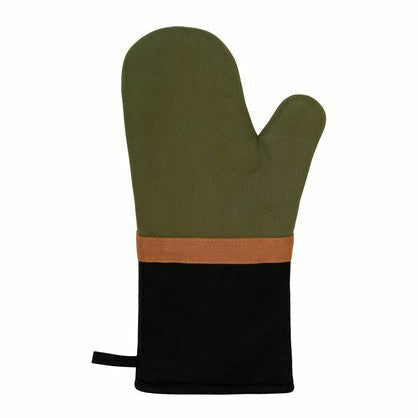 Selby Oven Mitt Olive & Black