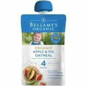 Bellamys Organic Apple & Fig Oatmeal 120G