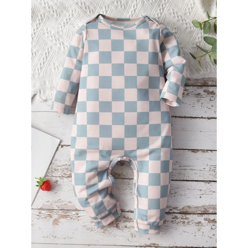 Baby Checkered Jumpsuit 9-12 Months