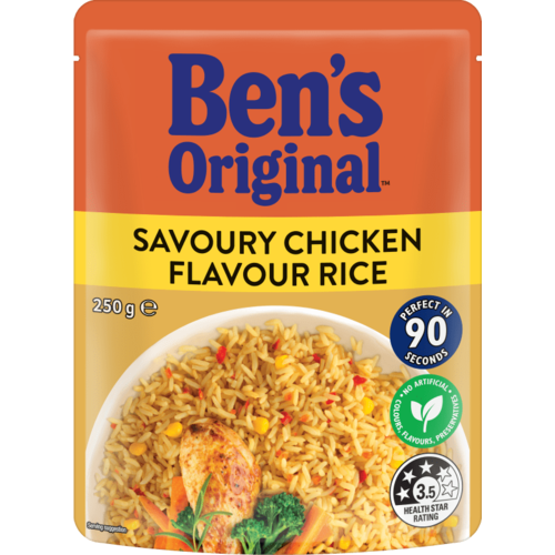 Bens Original Savoury Chicken Flavour Rice 250g