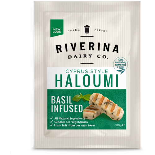 The Riverina Haloumi Cheese Basil 180gm