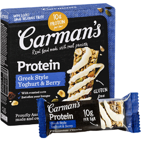 Carmans Greek Yoghurt And Berry Protein Bars  x 5