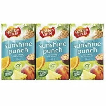 Golden Circle Juice Box Sunshine Punch 6Pk 250Ml