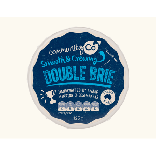 Community Co Double Brie Cheese 125g