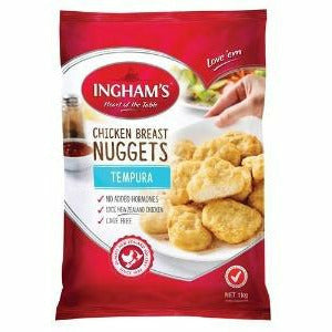 Inghams Chicken Breast Nuggets Tempura 1kg