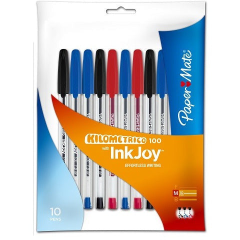 Papermate InkJoy Ballpoint Pen Assorted 10 Pk