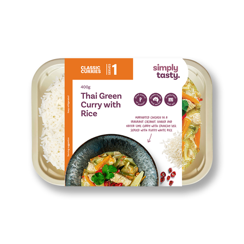 Simply Tasty Thai Chicken Green Curry with Rice 400g