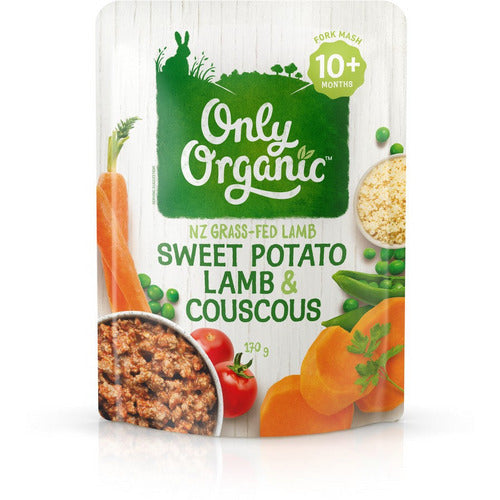 Only Organic Sweet Potato Lamb & Couscous 170g