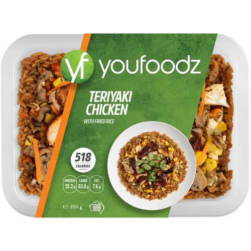 Youfoodz Teriyaki Chicken with Fried Rice 350g