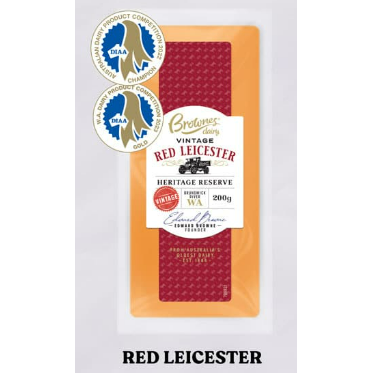 Brownes Red Leicester Cheese 200g