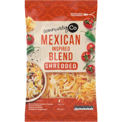 Community Co Mexican Blend Shredded 250g