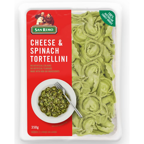 San Remo Cheese & Spinach Tortellini 350g