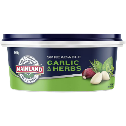 Mainland Spreadable Garlic & Herbs Butter Blend 140g