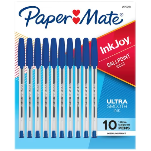 Papermate InkJoy Ballpoint Pen Blue 10 Pack
