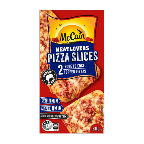 Mccain Pizza Slice Snacks Meatlovers 2pk