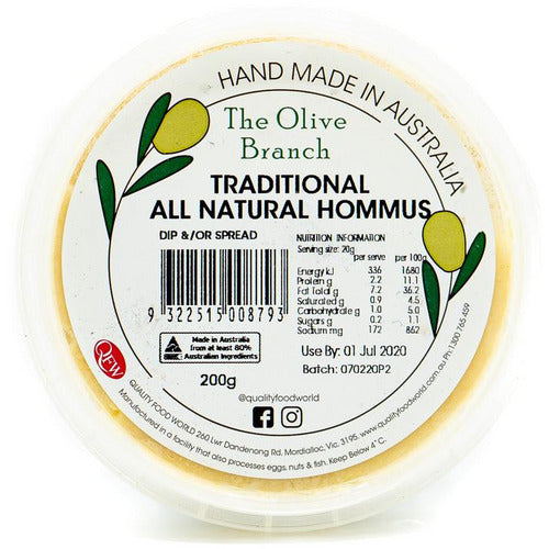 The Olive Branch Traditional Hommus 200g