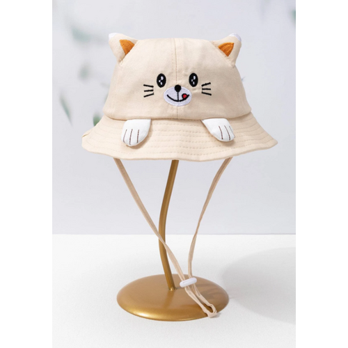 Toddler Bucket Hat Cartoon Cat Size 52cm  2-3 Years
