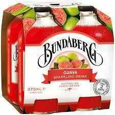 Bundaberg Guava Sparkling Drink 4 X 375Ml