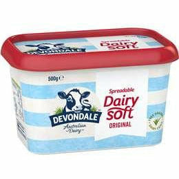 Devondale Spreadable Dairy Soft Butter 500g
