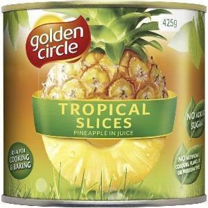 Golden Circle Tropical Pineapple Slices In Juice 425g