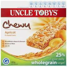 Uncle Tobys Muesli Bars Chewy Apricot 6Pk