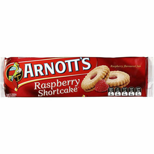 Arnotts Raspberry Shortcake Biscuits 250g