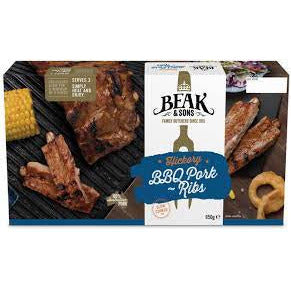 Beak & Sons Pork Ribs Hickory BBQ