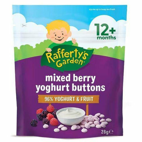 Raffertys Garden Yoghurt Buttons Mixed Berry 28g