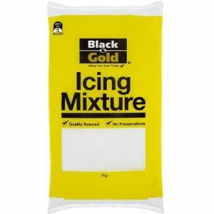 Black & Gold Icing Sugar Mix 1Kg