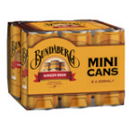 Bundaberg Ginger Beer Multipack Cans 200ml 6 pack